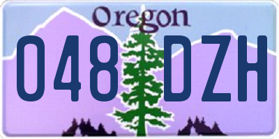 OR license plate 048DZH