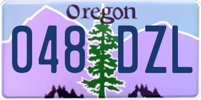OR license plate 048DZL