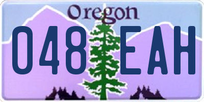 OR license plate 048EAH