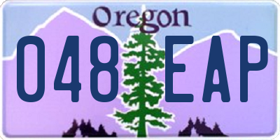 OR license plate 048EAP