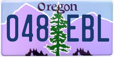 OR license plate 048EBL