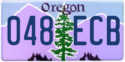 OR license plate 048ECB