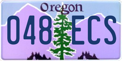 OR license plate 048ECS