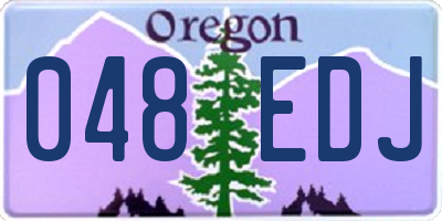 OR license plate 048EDJ