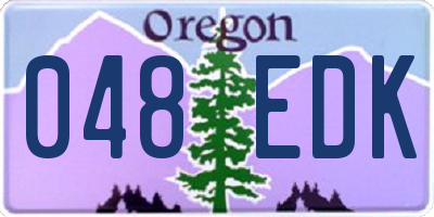 OR license plate 048EDK