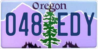 OR license plate 048EDY