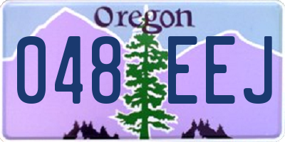 OR license plate 048EEJ