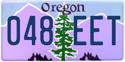 OR license plate 048EET