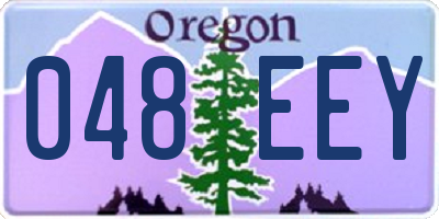 OR license plate 048EEY