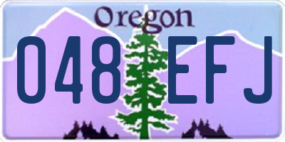 OR license plate 048EFJ