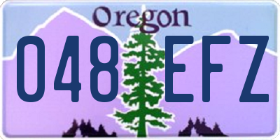 OR license plate 048EFZ