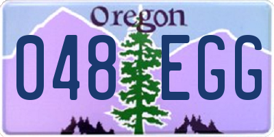 OR license plate 048EGG