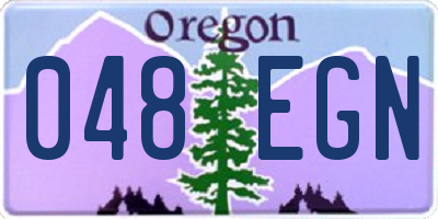 OR license plate 048EGN