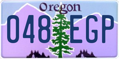 OR license plate 048EGP