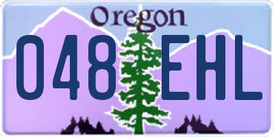 OR license plate 048EHL