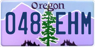 OR license plate 048EHM