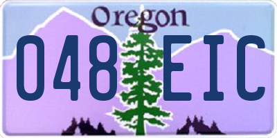 OR license plate 048EIC