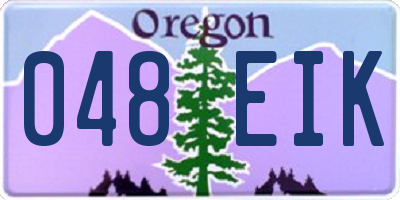 OR license plate 048EIK