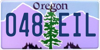 OR license plate 048EIL