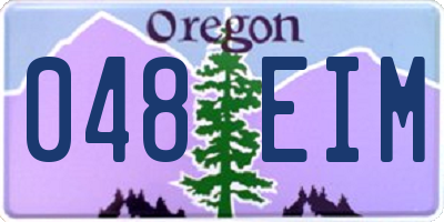 OR license plate 048EIM