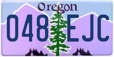 OR license plate 048EJC