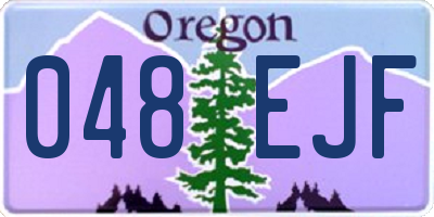 OR license plate 048EJF
