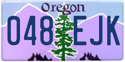 OR license plate 048EJK
