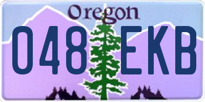 OR license plate 048EKB