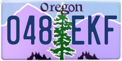 OR license plate 048EKF