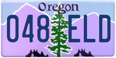 OR license plate 048ELD