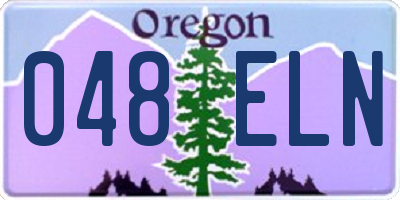 OR license plate 048ELN