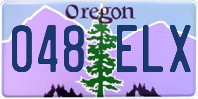 OR license plate 048ELX