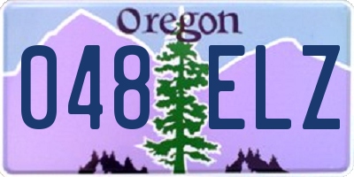OR license plate 048ELZ