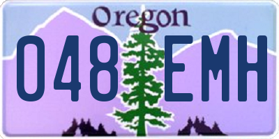 OR license plate 048EMH