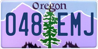 OR license plate 048EMJ