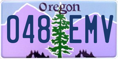 OR license plate 048EMV