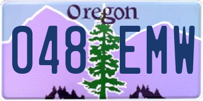 OR license plate 048EMW