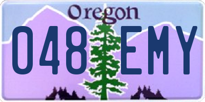 OR license plate 048EMY