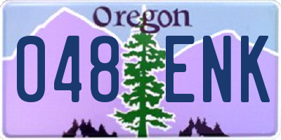 OR license plate 048ENK