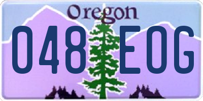OR license plate 048EOG