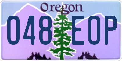 OR license plate 048EOP