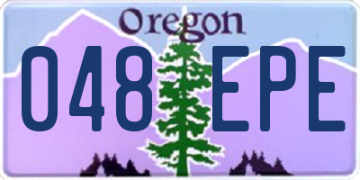 OR license plate 048EPE