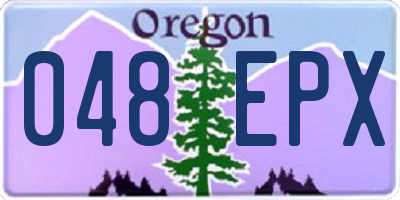 OR license plate 048EPX