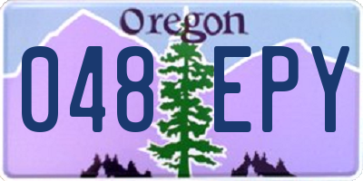 OR license plate 048EPY