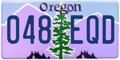 OR license plate 048EQD