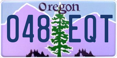 OR license plate 048EQT