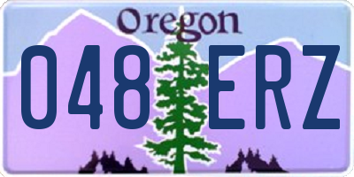 OR license plate 048ERZ