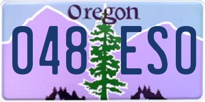 OR license plate 048ESO