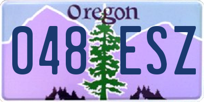 OR license plate 048ESZ
