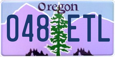 OR license plate 048ETL
